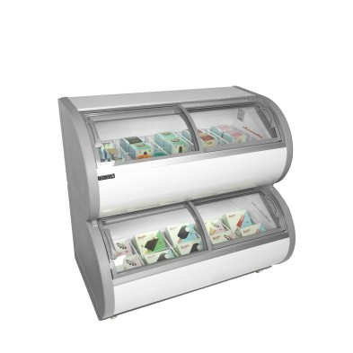 Congelador Expositor de Helados TD500, 2 Niveles Tefcold 45261 Tefcold - Soluciones Hosteleras