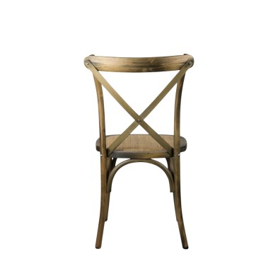Silla Crossback Madera Nogal Isabella Mobiliario VMOSILL033 Isabella Mobiliario - Soluciones Hosteleras