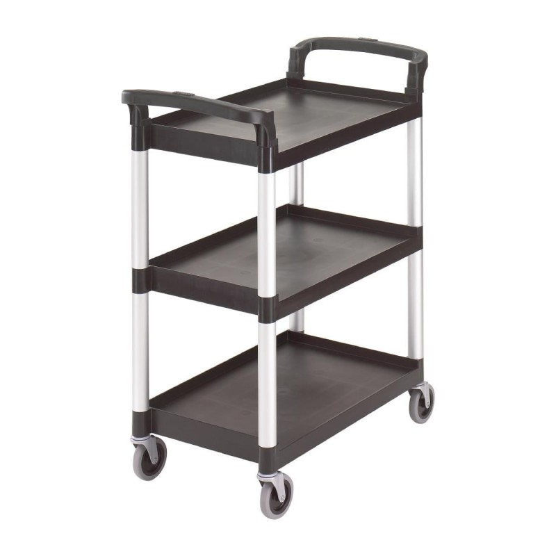Carrito de servicio negro Cambro 3 estantes Cambro CT349 Cambro - Soluciones Hosteleras