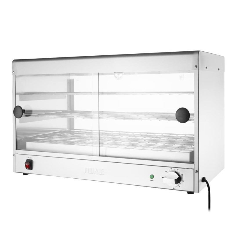 Vitrina Caliente Expositora Buffalo para 60 Tartas Buffalo CJ559 Buffalo - Soluciones Hosteleras