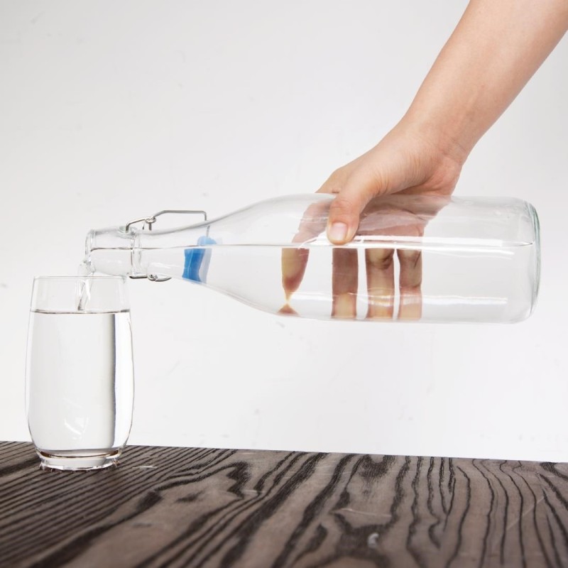 Botella de Vidrio Olympia 1L con Tapa Hermética Olympia GG930 Olympia - Soluciones Hosteleras