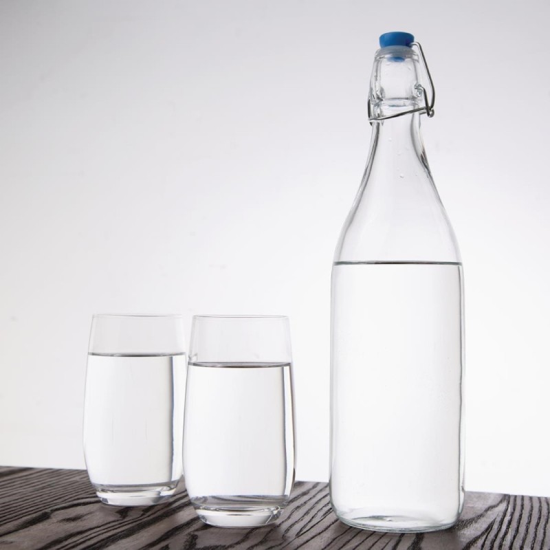 Botella de Vidrio Olympia 1L con Tapa Hermética Olympia GG930 Olympia - Soluciones Hosteleras