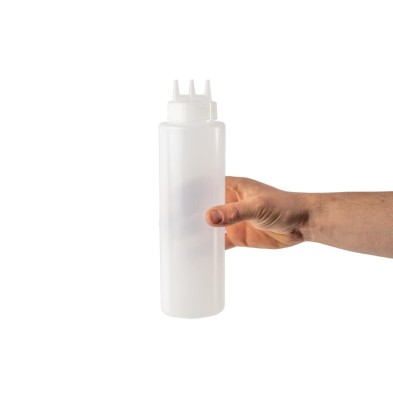 Bote dispensador de salsa Vogue 3 boquillas 1022ml Vogue CW726 Vogue - Soluciones Hosteleras