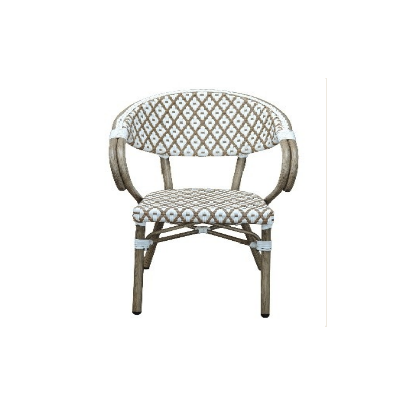 Sillón Rattan París Arena aluminio para hostelería