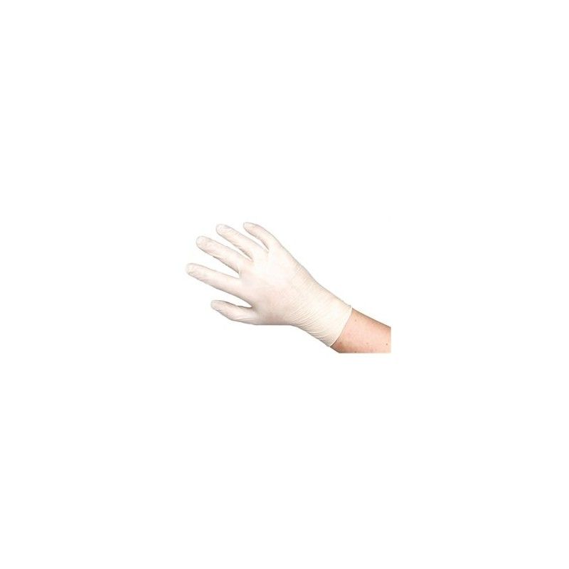 Caja de 100 guantes de látex no empolvados Y262  - Soluciones Hosteleras