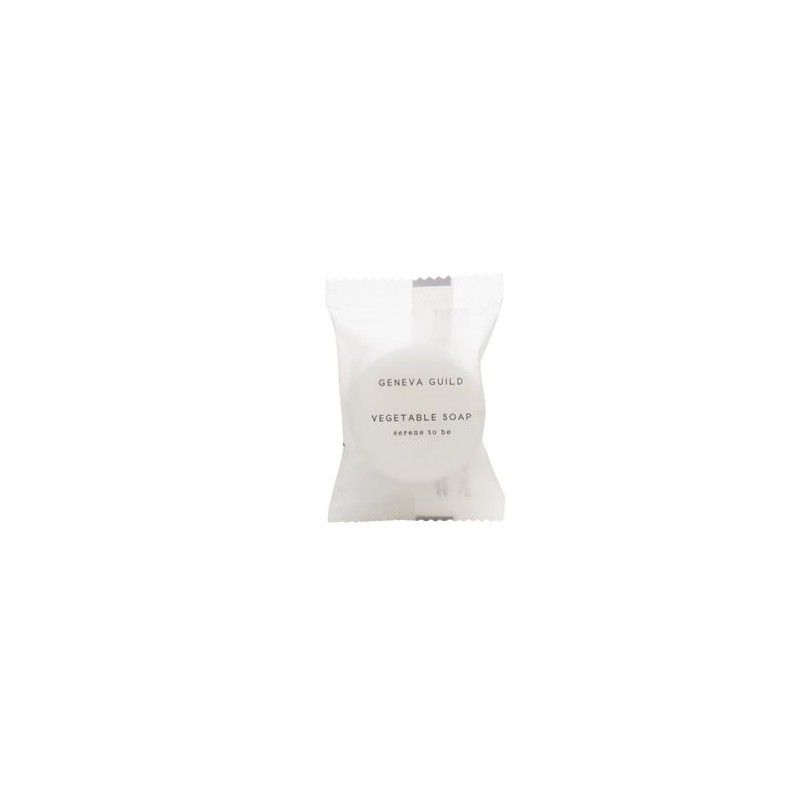 Amenities: Pastilla de jabón Geneva Guild 20g. (Caja de 250) CB656  - Soluciones Hosteleras