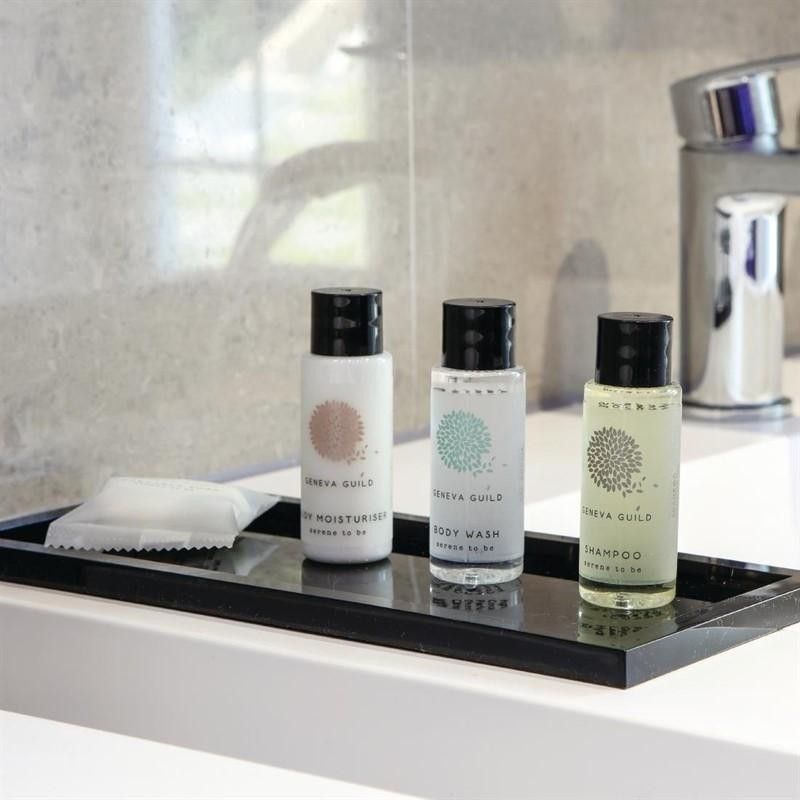 Amenities: Pastilla de jabón Geneva Guild 20g. (Caja de 250) CB656  - Soluciones Hosteleras