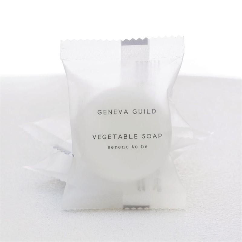 Amenities: Pastilla de jabón Geneva Guild 20g. (Caja de 250) CB656  - Soluciones Hosteleras
