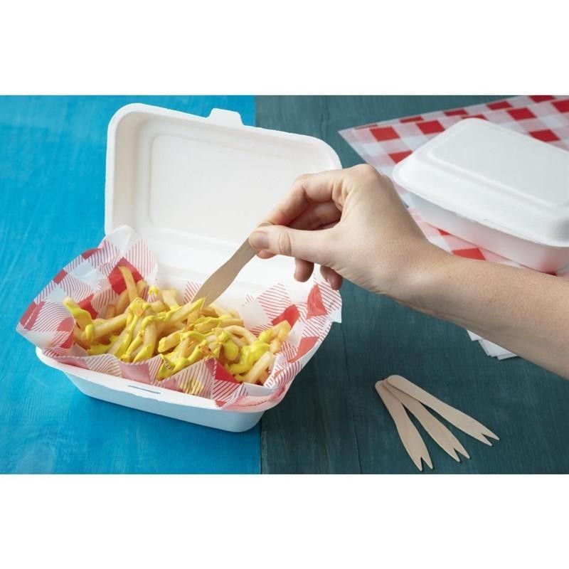 Tenedor de madera de abedul 95mm (Caja de 1000) CD901 Fiesta - Soluciones Hosteleras