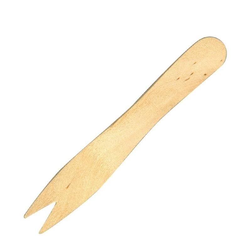 Tenedor de madera de abedul 95mm (Caja de 1000) CD901 Fiesta - Soluciones Hosteleras