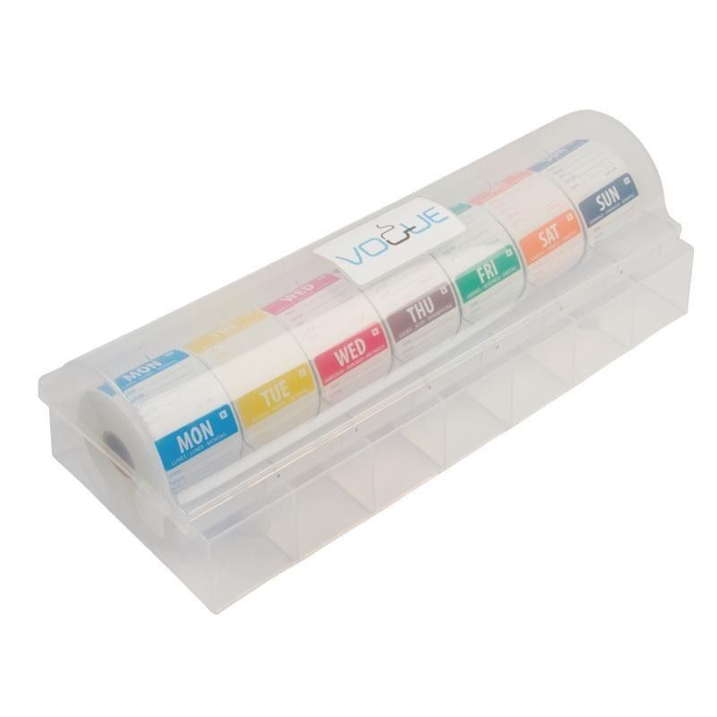 Conjunto de dispensador y etiquetas adhesivas "Días de la semana" Vogue S811 Vogue - Soluciones Hosteleras