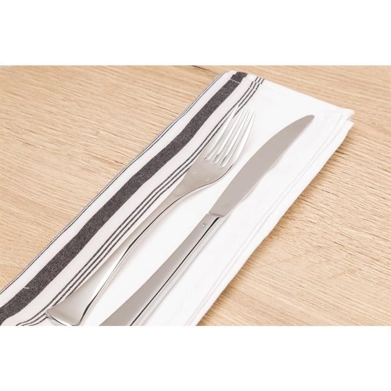 Juego de 10 servilletas de poliéster tacto algodón para comedor Bistro 56x46cm CM318  - Soluciones Hosteleras