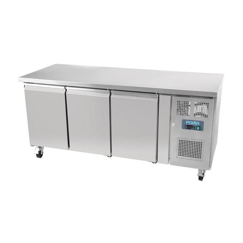 Mesa Fría de 417L. y 3 puertas compatible Gastronorm Polar G597 Polar Refrigeration - Soluciones Hosteleras