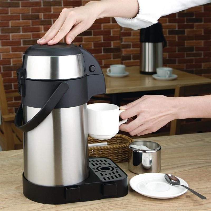 Termo con bomba para bebidas 3L. Olympia K636 Olympia - Soluciones Hosteleras