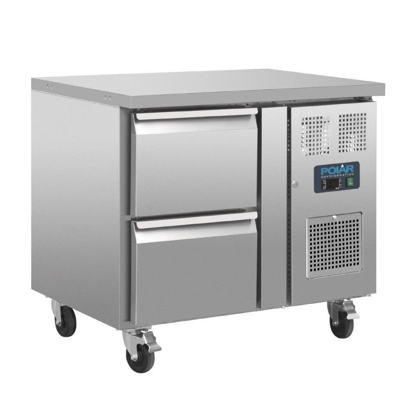 Mesa fría de 2 cajones compatible Gastronorm Polar DA546 Polar Refrigeration - Soluciones Hosteleras