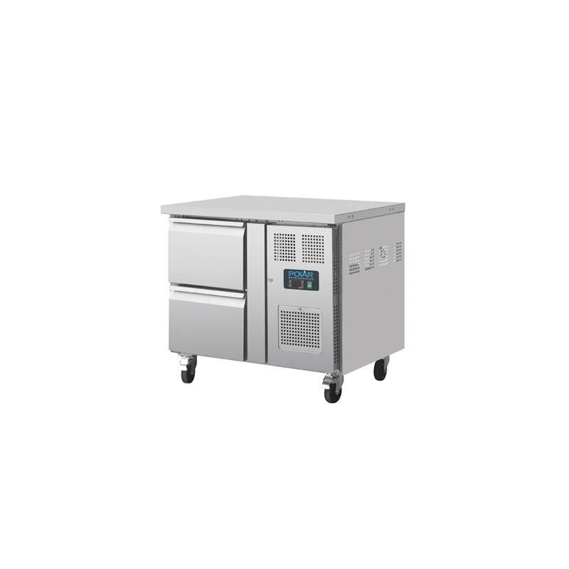 Mesa fría de 2 cajones compatible Gastronorm Polar DA546 Polar Refrigeration - Soluciones Hosteleras