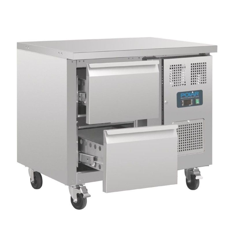 Mesa fría de 2 cajones compatible Gastronorm Polar DA546 Polar Refrigeration - Soluciones Hosteleras