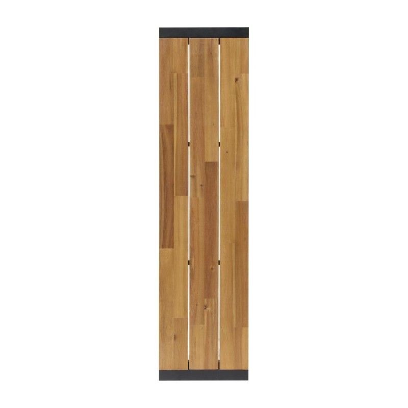 Juego de 2 bancos corridos grandes de madera de acacia y chasis de acero Bolero DS158 Bolero - Soluciones Hosteleras