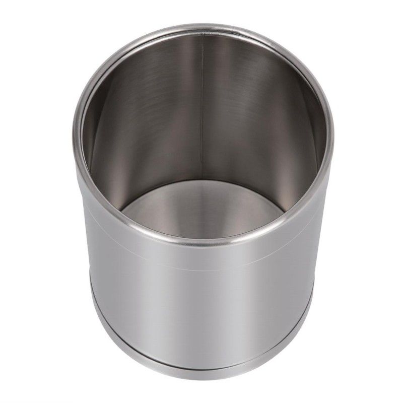Papelera de hotel 10L. acero inoxidable cepillado Bolero CF130 Bolero - Soluciones Hosteleras